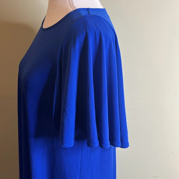 💰Calvin Klein round neck butterfly short sleeve Shift stretchy swing dress - Picture 6 of 13